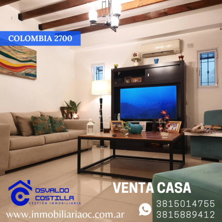 Venta hermosa casa  esquina en Colombia al 2700