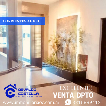 Venta dpto. 1 hab. corrientes  al 100