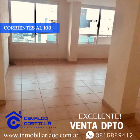 Venta dpto. 1 hab. corrientes  al 100