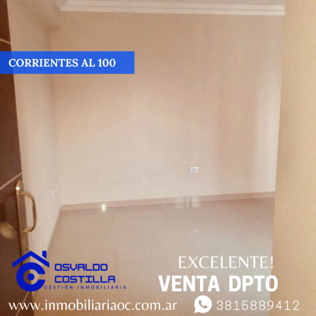 Venta dpto. 1 hab. corrientes  al 100