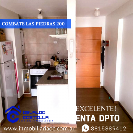 Venta Dpto en Combate las piedras al 200