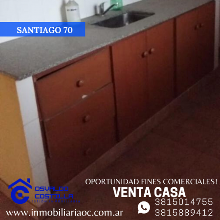 Venta de Casa con fines comerciales en calle Santiago 
