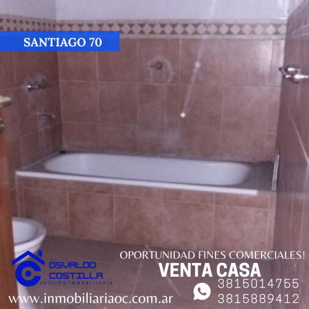 Venta de Casa con fines comerciales en calle Santiago 