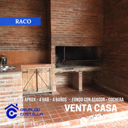Venta de hermosa Casa en Raco
