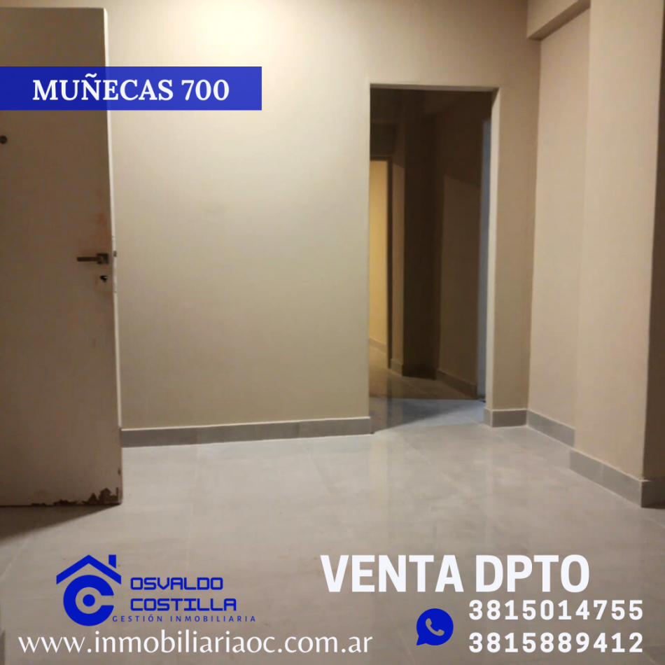 Venta de Dpto. de 1 hab con una ubicacion inmejorable Muñecas 700!