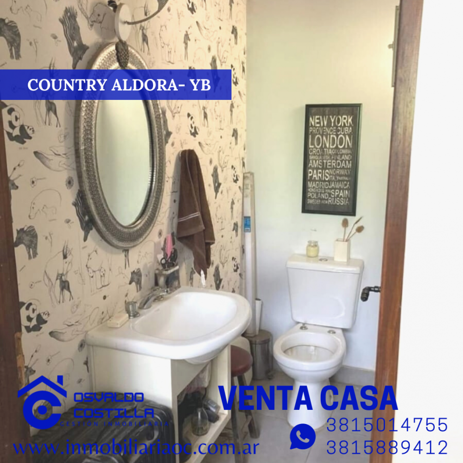 En venta villa familiar de 2 hab. en Country Aldora