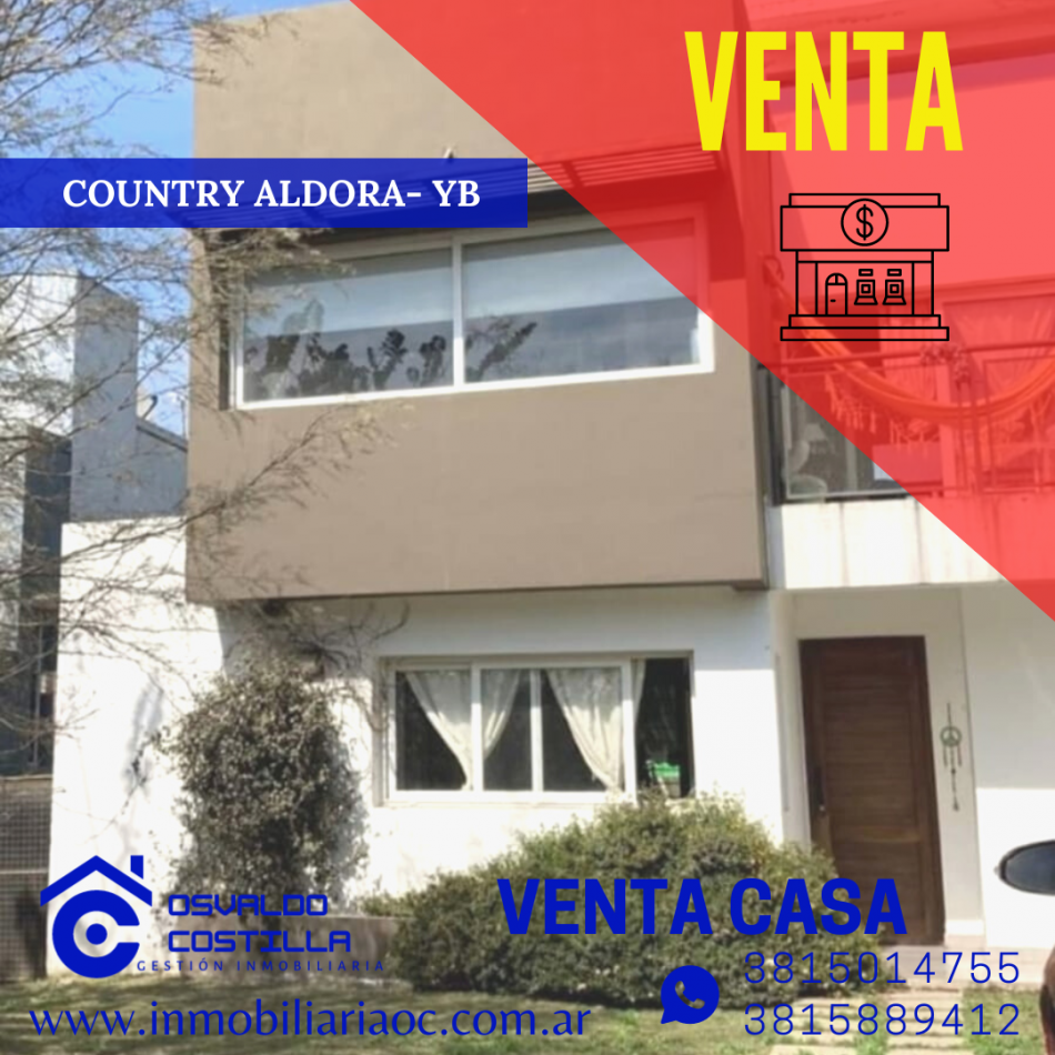 En venta villa familiar de 2 hab. en Country Aldora