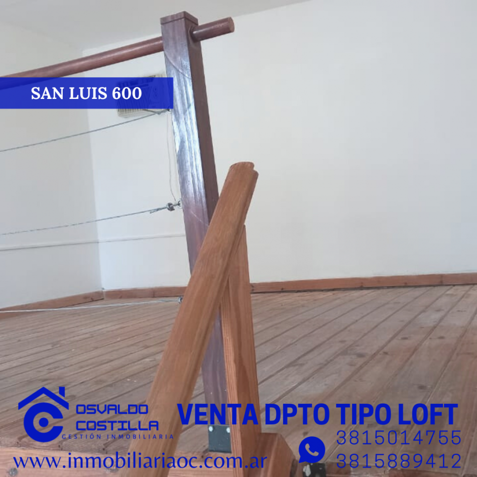 En venta  Monoambiente tipo Loft de 35mtrs2 aprox 