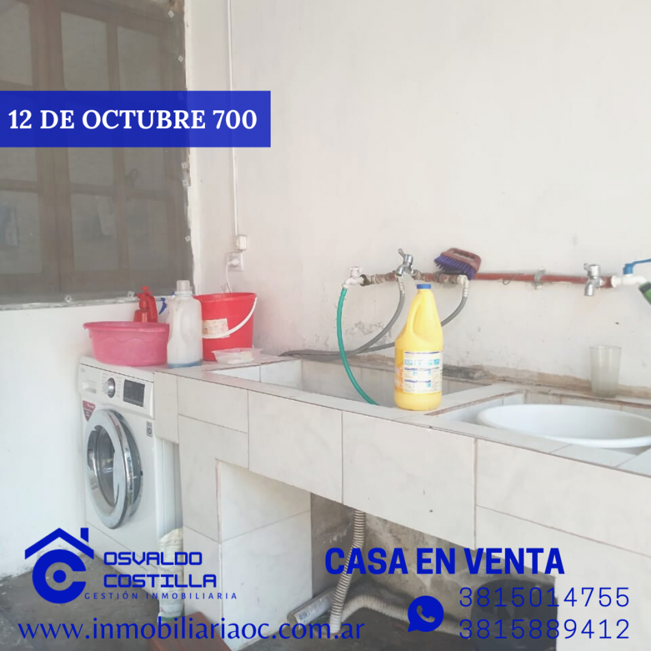 EN VENTA CASA 12 DE OCTUBRE 700. OPORTUNIDAD!!!