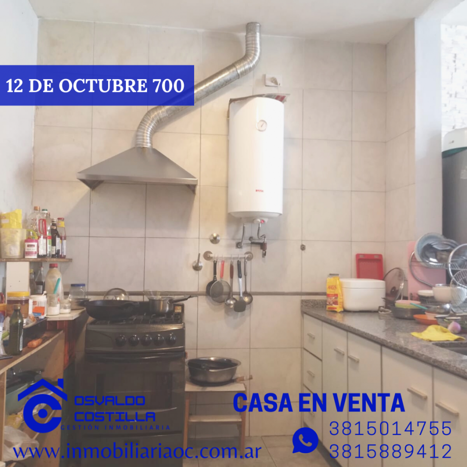 EN VENTA CASA 12 DE OCTUBRE 700. OPORTUNIDAD!!!