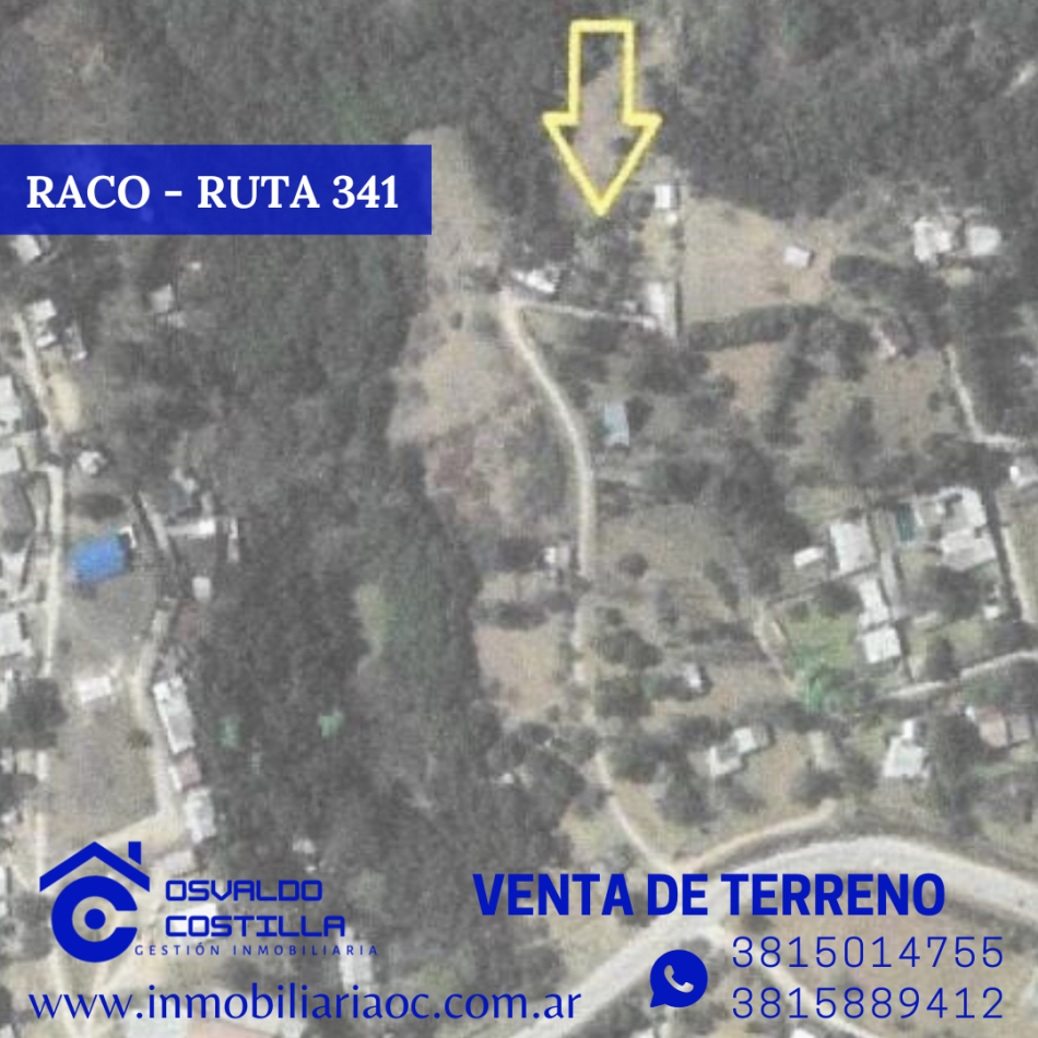 OPORTUNIDAD! VENTA DE TERRENO EN RACO ZONA RESIDENCIAL