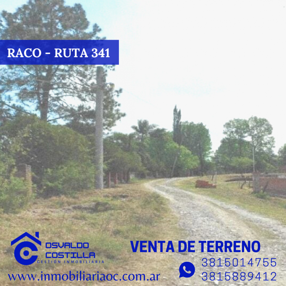 OPORTUNIDAD! VENTA DE TERRENO EN RACO ZONA RESIDENCIAL
