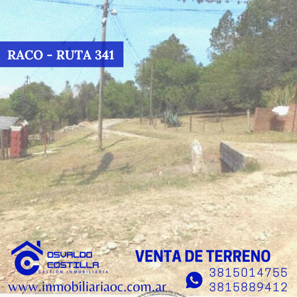 OPORTUNIDAD! VENTA DE TERRENO EN RACO ZONA RESIDENCIAL