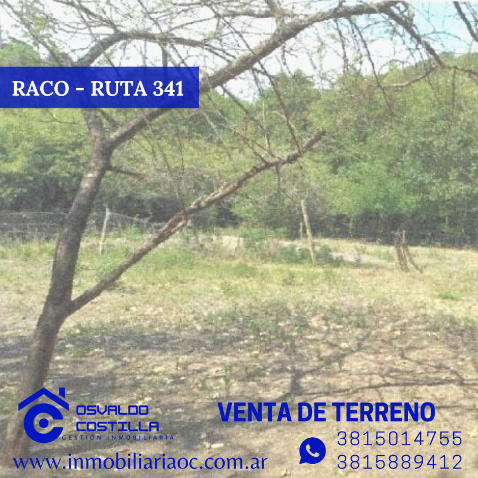 OPORTUNIDAD! VENTA DE TERRENO EN RACO ZONA RESIDENCIAL