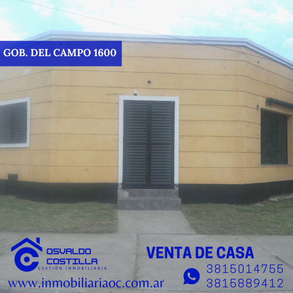 Venta de Hermosa casa alt. Gobernador del campo 1600