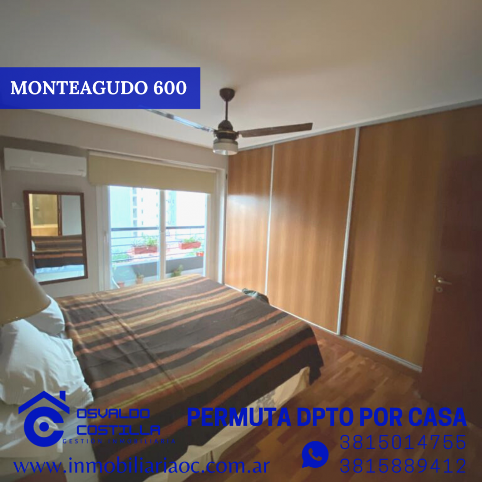 Permuto por casa hermoso dpto. ubicado en Monteagudo al 600