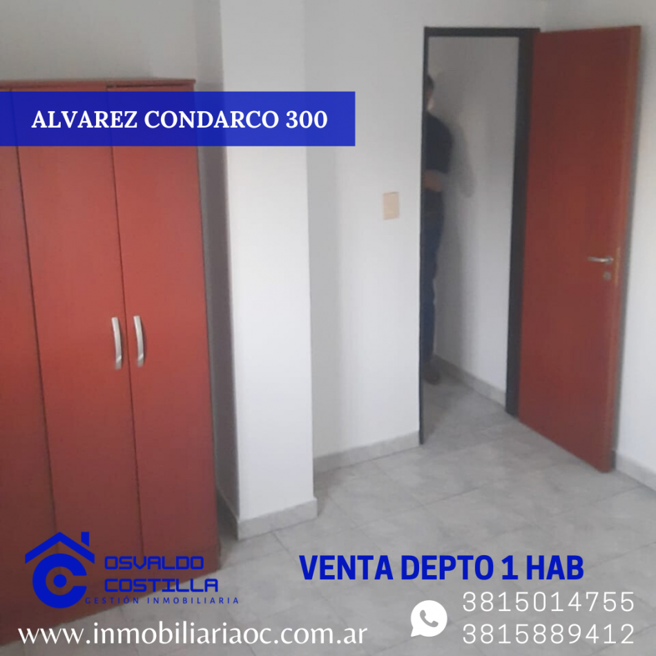 OPORTUNIDAD! DPTO DE 1 HAB UBICADO ALVAREZ CONDARCO AL 300