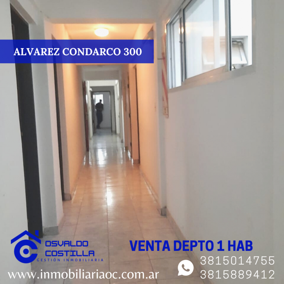OPORTUNIDAD! DPTO DE 1 HAB UBICADO ALVAREZ CONDARCO AL 300