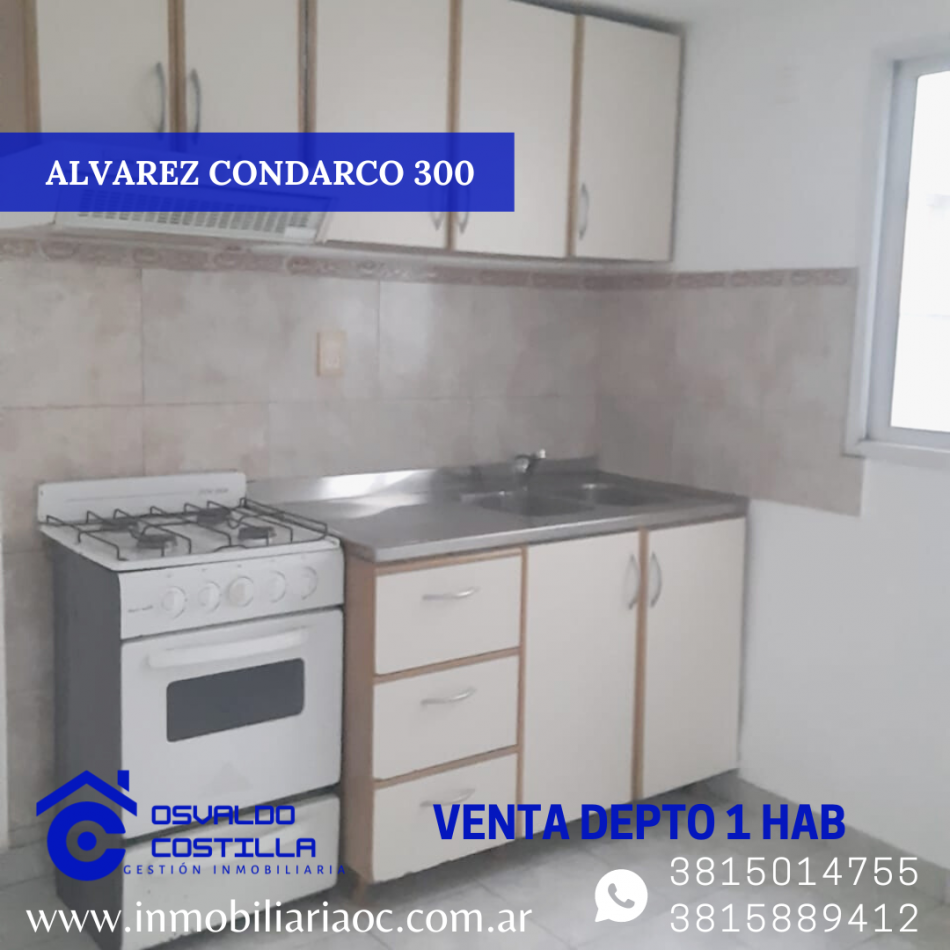 OPORTUNIDAD! DPTO DE 1 HAB UBICADO ALVAREZ CONDARCO AL 300