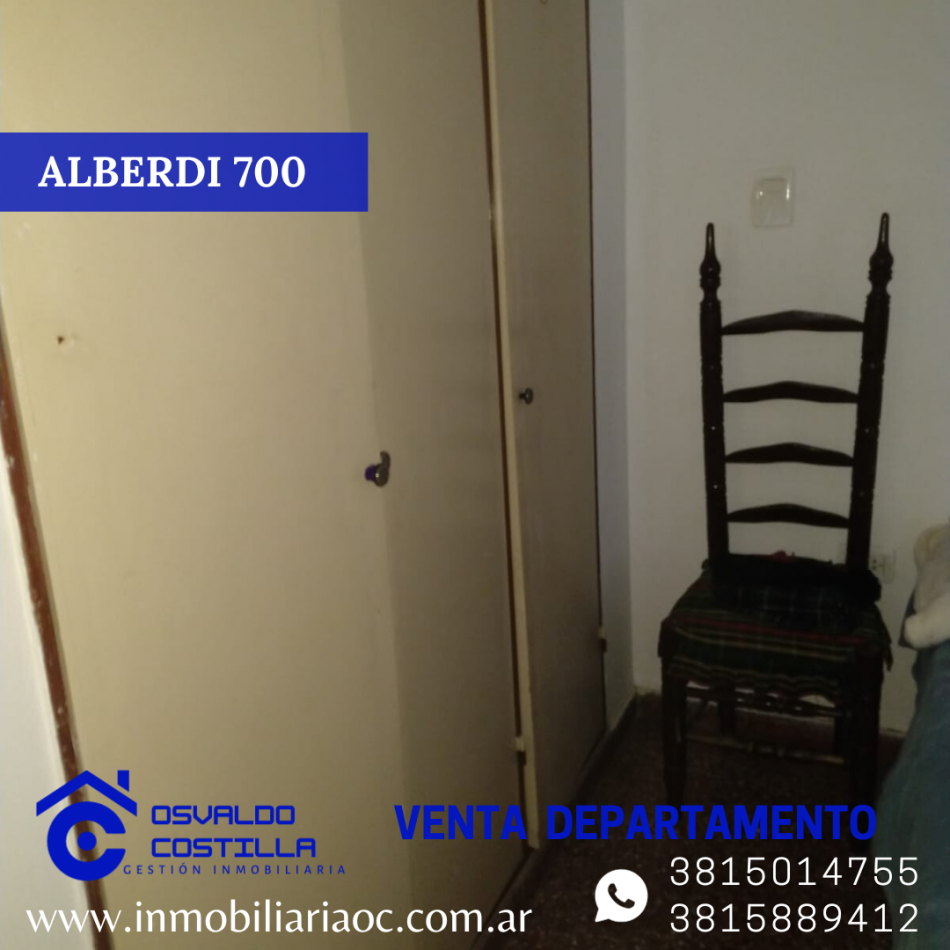 VENTA DE DPTO 2 HAB ALBERDI 700