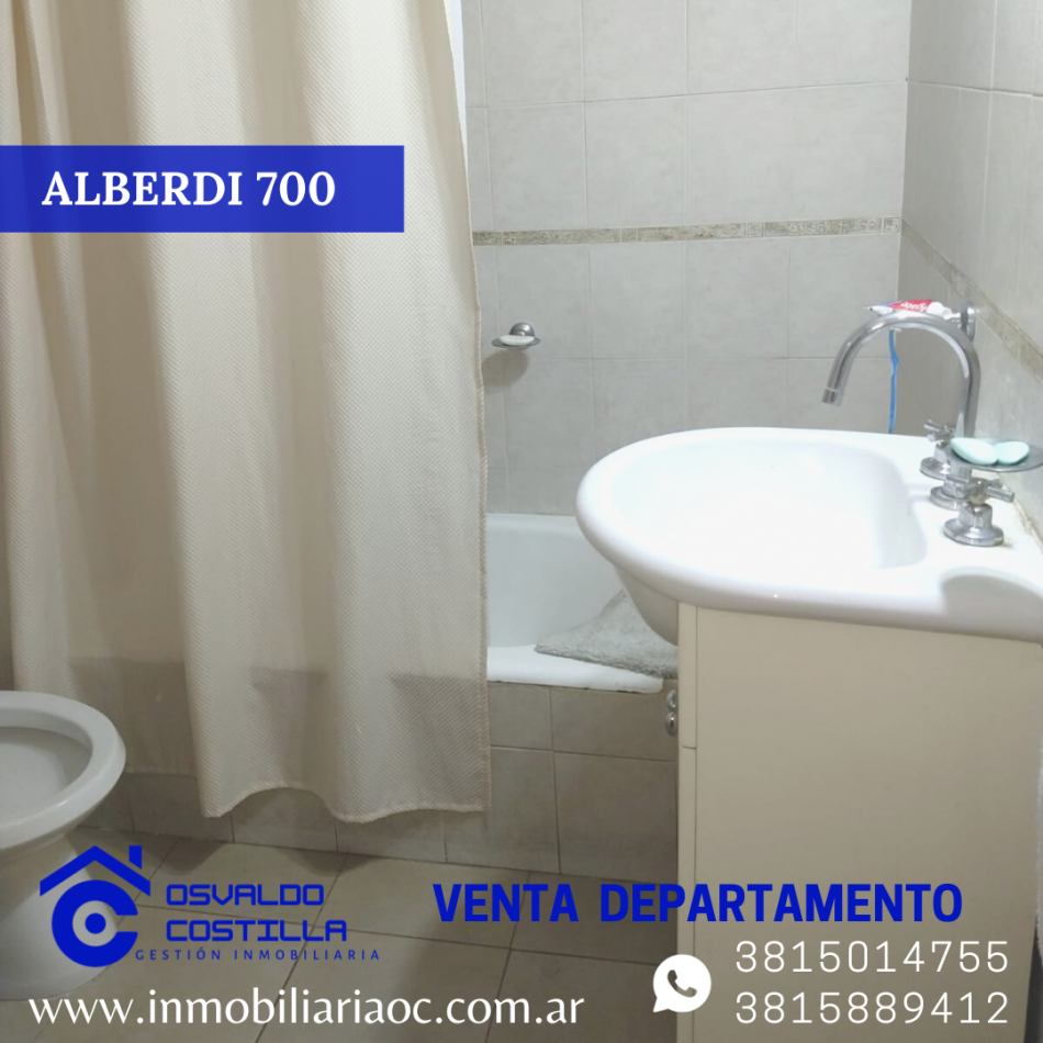 VENTA DE DPTO 2 HAB ALBERDI 700