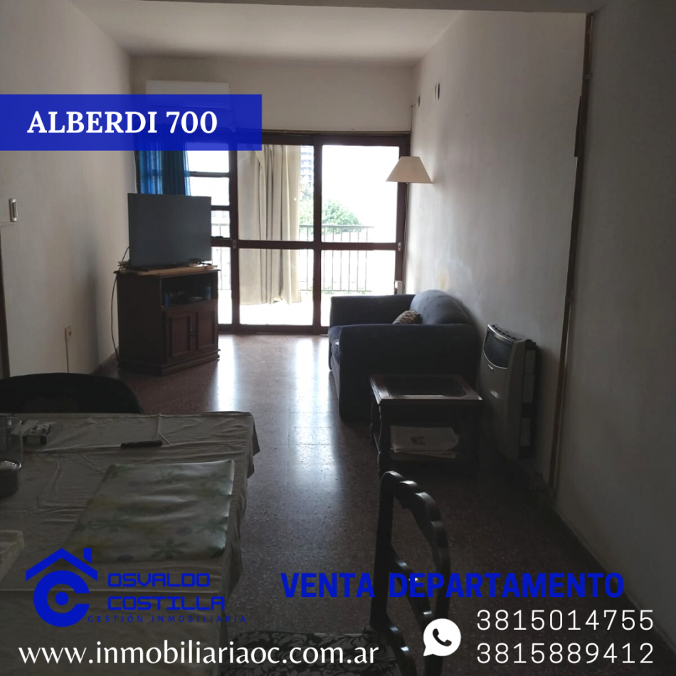VENTA DE DPTO 2 HAB ALBERDI 700
