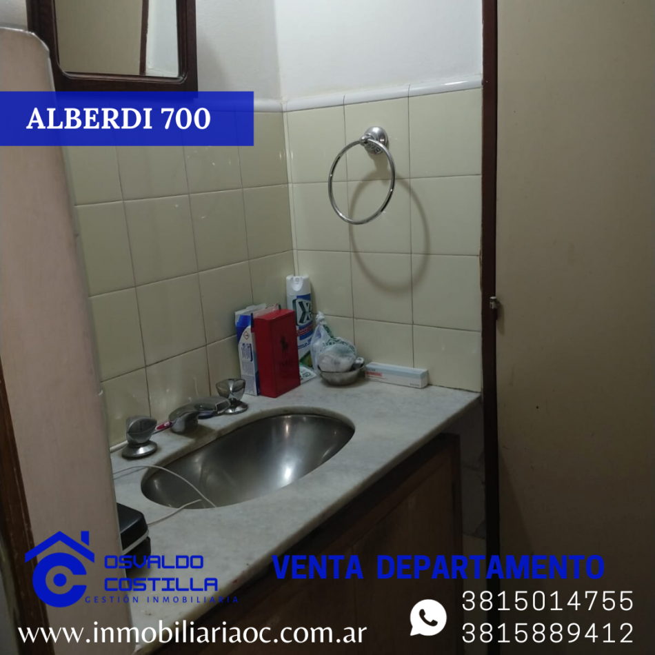 VENTA DE DPTO 2 HAB ALBERDI 700
